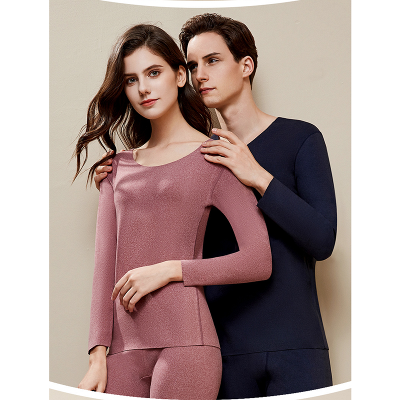 Thermal underwear men's German velvet traceless fever autumn bottoming pure cotton thin autumn clothes long johns suit female couple cotton sweater