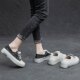 First-Layer Cowhide White Shoes for Women with Soft Soles 2024 Spring and Summer Flats Casual Sneakers Slip-On Breathable Small Leather Shoes