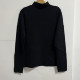 2025 Black Half-Turtleneck Sweater for Women, Pullover Base Layer, Women's Autumn Retro Slim-Fit Knit Sweater 503