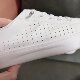 First-Layer Cowhide Hollow Breathable White Sneakers for Women, Autumn Hollow Design, 2024 New Versatile Casual Slip-On Sneakers for Women