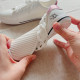 Mowa Mowa Limited Edition Bright Starlight Yellow Popular Family White Shoes for Women Cut Out Breathable Versatile Soft