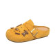 Vintage Birkenstock Shoes for Women 2025 New Spring Casual Versatile Clogs Closed-Toe Half-Slip Ins Trendy Slippers