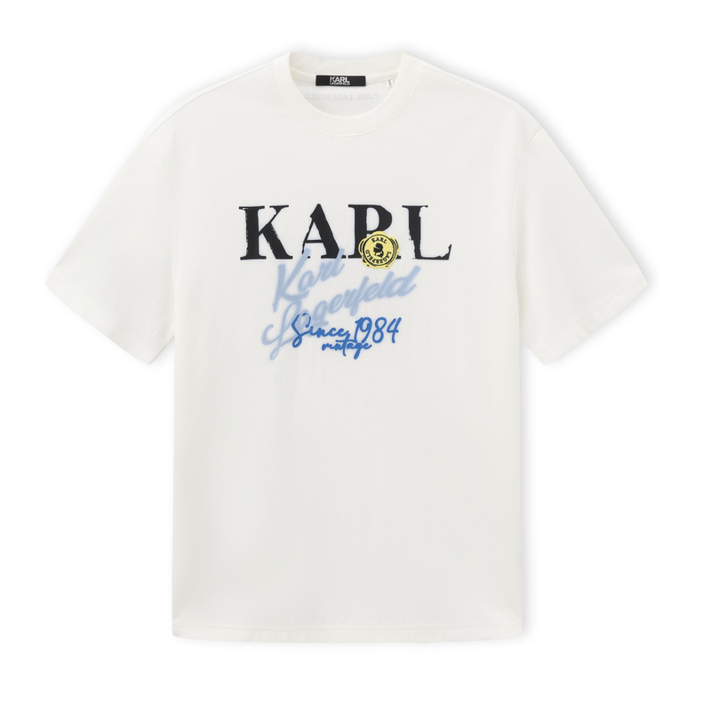 Karl Lagerfeld Men's Clothing 2026 Summer New Style Karl Lagerfeld Wide-Fit Oversized Short-Sleeve T-Shirt Genuine Product Karl Lagerfeld Men's Clothing 2026 Summer New Style Karl Lagerfeld Wide-Fit Oversized Short-Sleeve T-Shirt Genuine Product