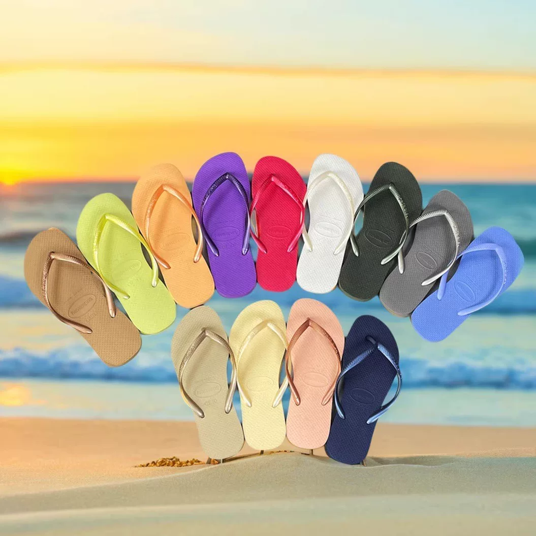 [Оригинальные сланцы Havana Havaianas женские шлепанцы с узкой подошвой противоскользящие]