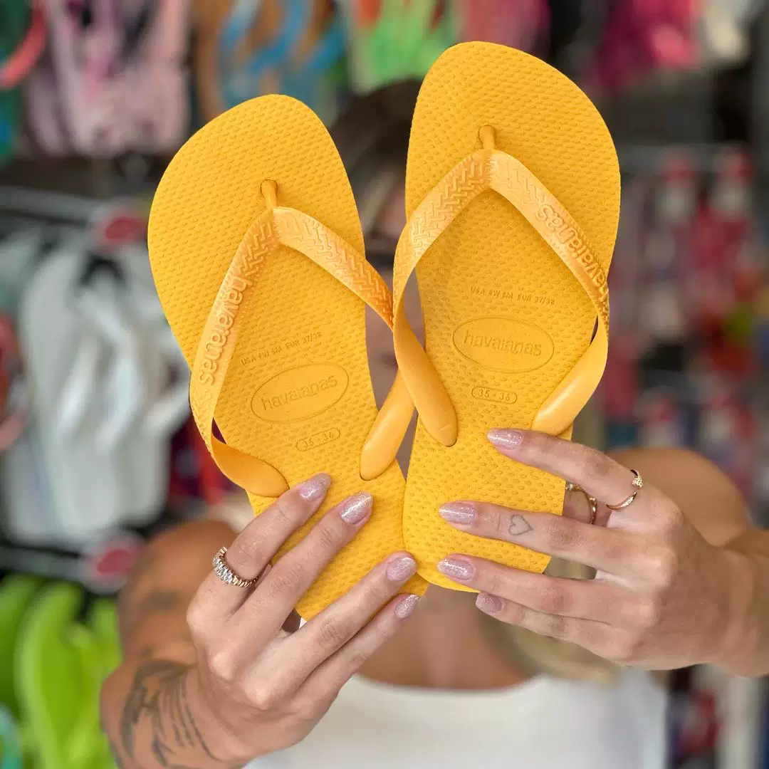 [Бразилия havaianas вьедо Хаваана TOP мужская/женская парные резиновые шлепанцы межплатформенные]