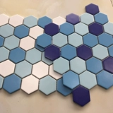 Бассейн, шестиугольная самоклеющаяся мозаика на стену