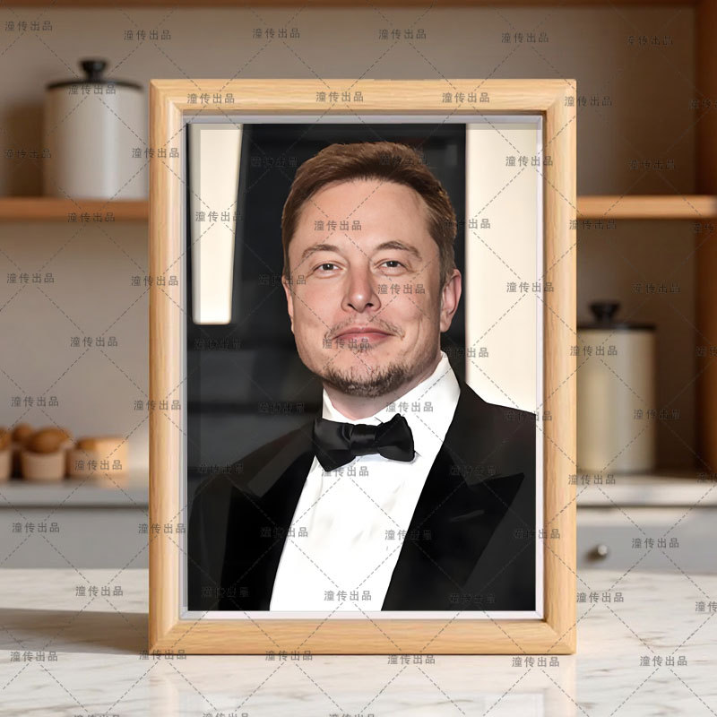 Elonmusk Elon Musk Celebrity Portrait Photo Frame Aerospace Office Inspirational Display Stand Decoration Elonmusk Elon Musk Celebrity Portrait Photo Frame Aerospace Office Inspirational Display Stand Decoration