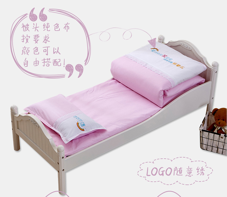 Mẫu giáo chăn ba mảnh cotton trẻ em quilt bé nap cotton có thể tháo rời bộ đồ giường với lõi sáu mảnh