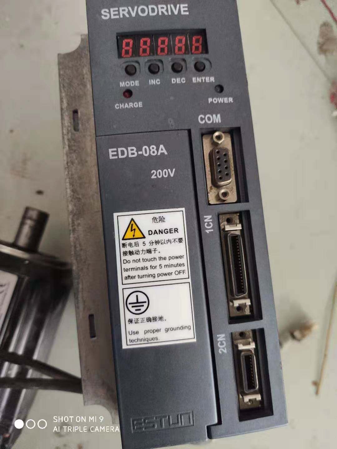 Old Eston EDB-08APA drive EMJ-08APA22 0 75KW servo motor