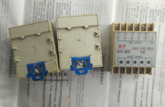 Second-hand disassembly SSR single-phase DC solid state relay ST5-5DD five-way group output input DC24V 5A