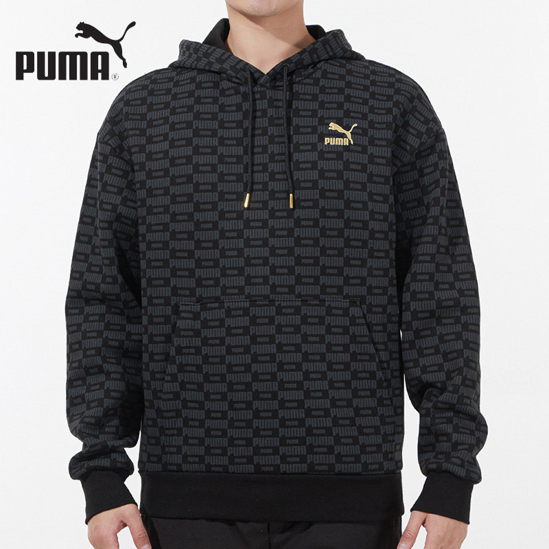 Puma Puma sweatshirt men's 2022 spring new sports casual warm-to-cap comfortable cover-sweatshirt 534409