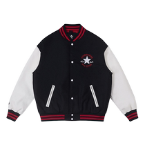 Converse Converse Jacket Mens Winter Stand Collar Baseball Jacket Cotton Wool Warm Jacket 10025247-A01