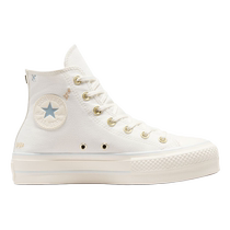 Converse classic LIFT sports casual shoes butterfly print off-white high-top canvas shoes A07135C