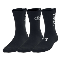 Under Armor womens casual socks ESSENTIAL fitness sports mid-calf socks—3 pairs 1382942-001