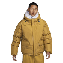 NIKE Nike cotton clothing mens winter new hooded warm windproof and water repellent cotton jacket jacket FB7595-716