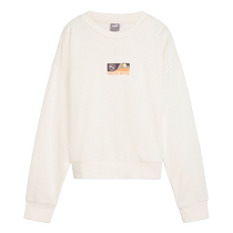 PUMA Womens Sports Sweatshirt 2024 Autumn New Knitted Terry Warm Pullover 681930-99