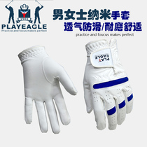 Special PLAYEAGLE Golf Mens Nanofiber Gloves Breathable Non-slip Wear-resistant Comfortable Womens Gloves