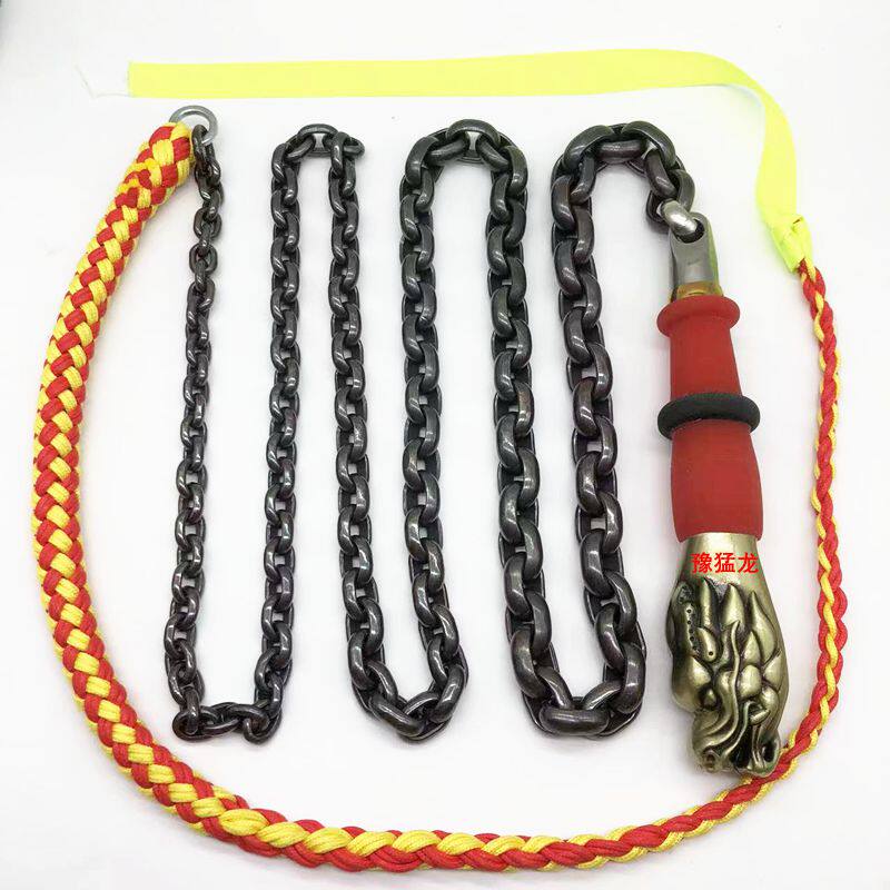 Manganese-chromium alloy steel abrasion-resistant tungsten color high hardness fitness steel whiplash lashes Kirin whip Whip Whip shake Exercise beginner