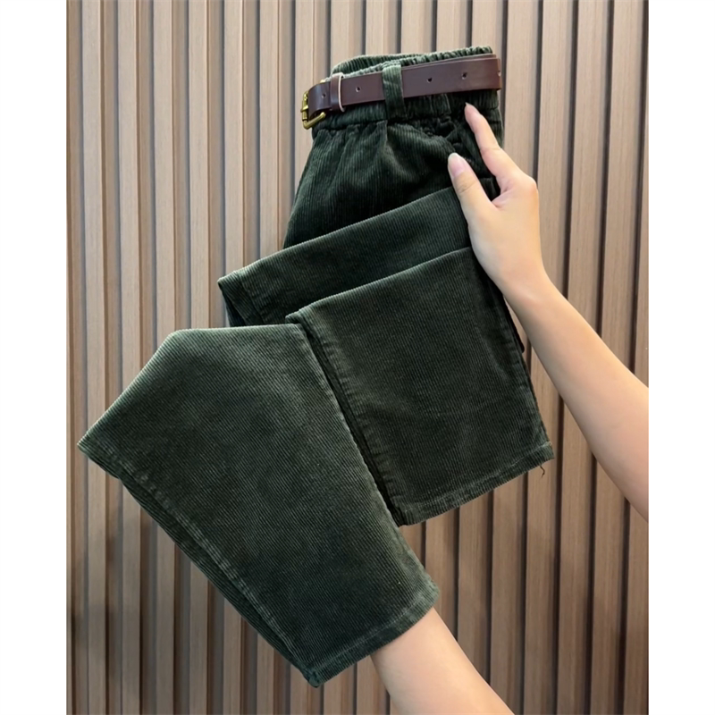 High-Waisted Corduroy Harem Pants for Women, Korean Style, Niche Casual Pants, Versatile, Stylish, and Slimming