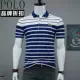 Thương hiệu quần áo cao cấp dành cho nam kinh doanh quần áo sọc cotton giản dị Áo thun nam tay ngắn tên lớn áo sơ mi POLO thủy triều - Polo áo phông polo nam