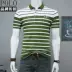 Thương hiệu quần áo cao cấp dành cho nam kinh doanh quần áo sọc cotton giản dị Áo thun nam tay ngắn tên lớn áo sơ mi POLO thủy triều - Polo áo phông polo nam Polo
