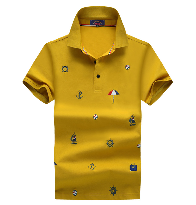 Thương hiệu quốc tế nam cotton ngắn tay áo thun ve áo sang trọng tên tuổi lớn Paul POLO áo sơ mi nam xu hướng - Áo phông ngắn áo polo gucci