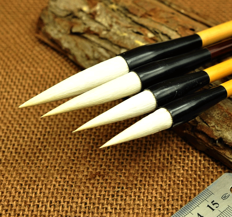 Yipin Baiyun Baimei Jade Bamboo Shoots Magnolia Sheep Hair Brush Line Regular Script Small Grass Freehand Flowers and Birds Zou's Farming Pen Village