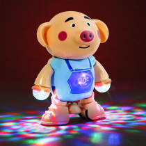 Children baby tremble seagrass pig electric dancing robot toy 1-2 years old 3 Girls Music lighting