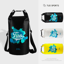 TUO 500D thickened portable waterproof bag Outdoor river rafting bag Waterproof bucket bag Snorkeling equipment Swimming travel