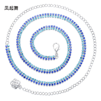 Phoenix dance belly dance accessories waist chain 2019 new sexy bikini belly button chain adult oriental dance diamond chain woman