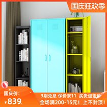 Baizhuo storage balcony locker assembly wardrobe simple steel two-door small Hall Hall clothes cabinet sunscreen