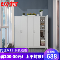 Balcony shoe cabinet multi-layer sunscreen waterproof home entrance large-capacity simple modern vertical storage cabinet