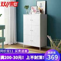 Home storage cabinet six-door locker multi-functional modern minimalist sundries cabinet sideboard floor finishing storage cabinet