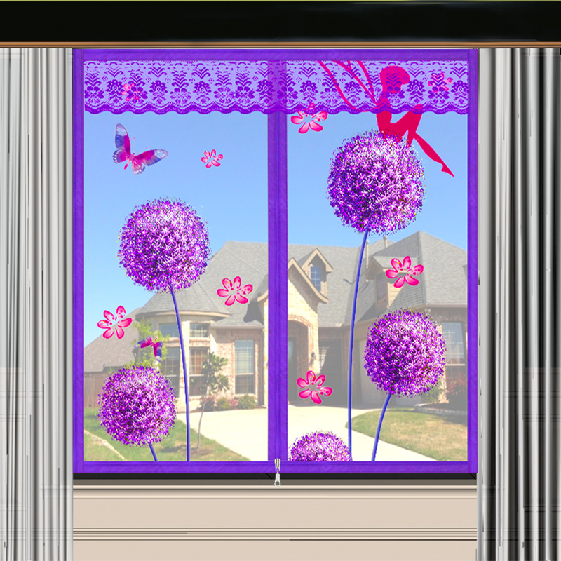 Anti-mosquito window screen net self-adhesive magnet yarn curtain door curtain magic stick sand window mesh magnetic curtain self-loading and detachable household