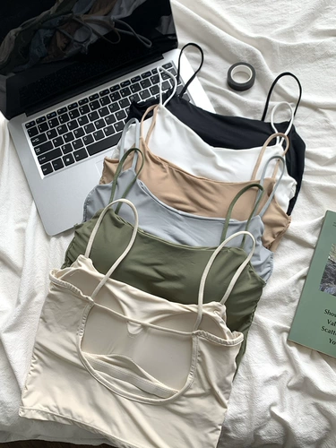 Топ с чашечками, майка, летнее базовое белье для повседневной носки, короткий бюстгальтер-топ, эффект подтяжки, популярно в интернете, красивая спина, с открытой спиной