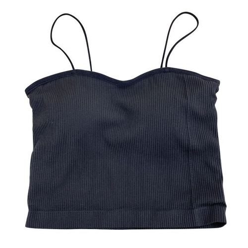 Эластичный летний топ без лямок, трикотажная короткая майка топ, красивая спина