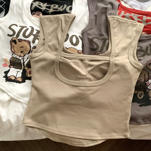 Сладкий и пряный плотный печатный жилет с фиксированной подушкой летнее похудение с дикой мухой