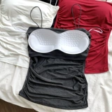 Майка топ, бретели без рукавов, по фигуре