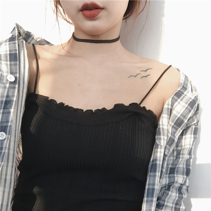 Mùa hè mới nhỏ sexy ren đan vest vest mỏng giảm béo mặc đáy áo sơ mi không tay nữ quần áo thời trang nữ