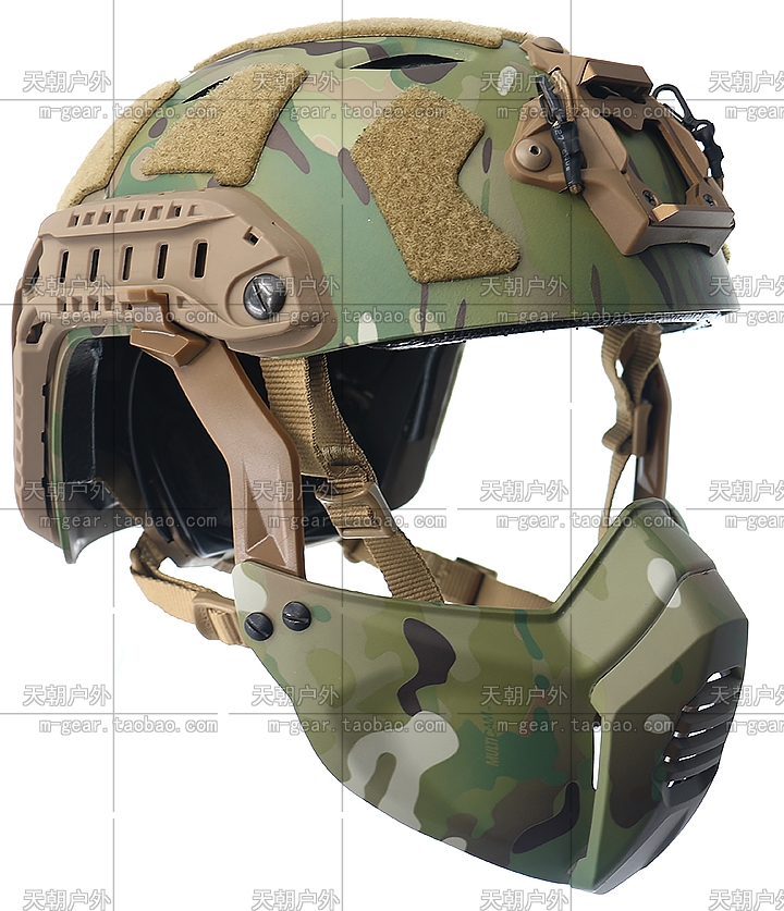 易匯空間 上新美式FAST戰術頭盔用SF Mandible款頭盔面部護臉面罩裝甲系統面具 限時下殺YH3311