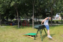 Primary and secondary school gymnastics training equipment gymnastics goats large and small pommel horse jumping box track and field equipment vaulting horse