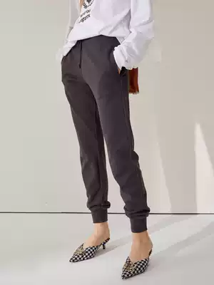 Limited special) high-end self-made experience boutique burst wear and thin women's casual pants trousers