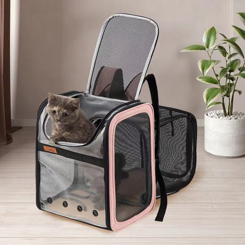 Pet Bag Dog Cat Going Backpack Portable Hand Carry Large Space Breathable Car Artifact Travel Backpack