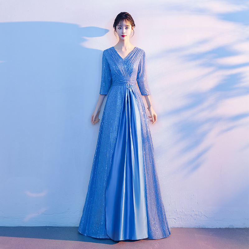 Choir Performance Clothing, Women's Long Dress, New Style Dress, Elegant and Slim-Fitting, Recitation Host Competition Clothing, Conductor's Uniform Choir Performance Clothing, Women's Long Dress, New Style Dress, Elegant and Slim-Fitting, Recitation Host Competition Clothing, Conductor's Uniform