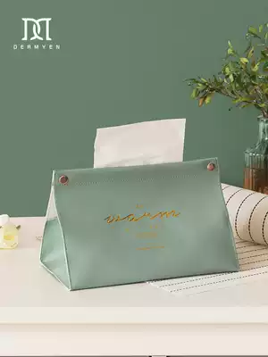 Creative household living room light luxury toilet paper box Nordic ins cute tissue box custom dining room car net red leather