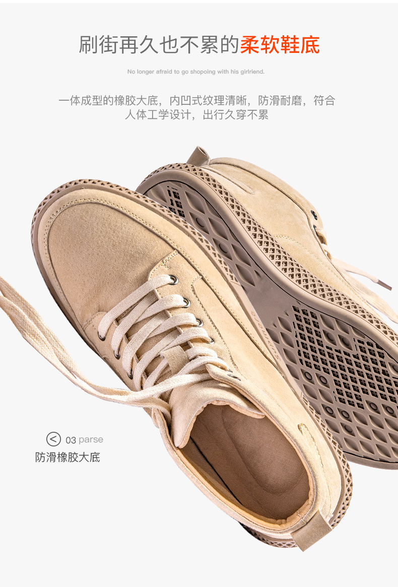 Giày nam mùa hè giày mới cao nam phiên bản Hàn Quốc của giày xu hướng da Martin giày đế bệt - Giay cao giày nam cao cổ