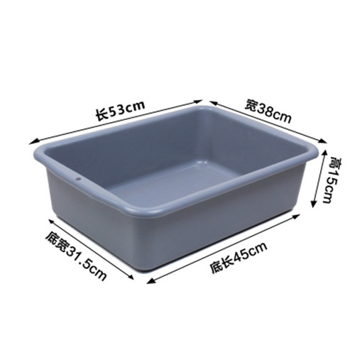 Free shipping thickened hotel tableware collection box bowl basket plastic vegetable basket basin security box restaurant dining car collection basin dish basin
