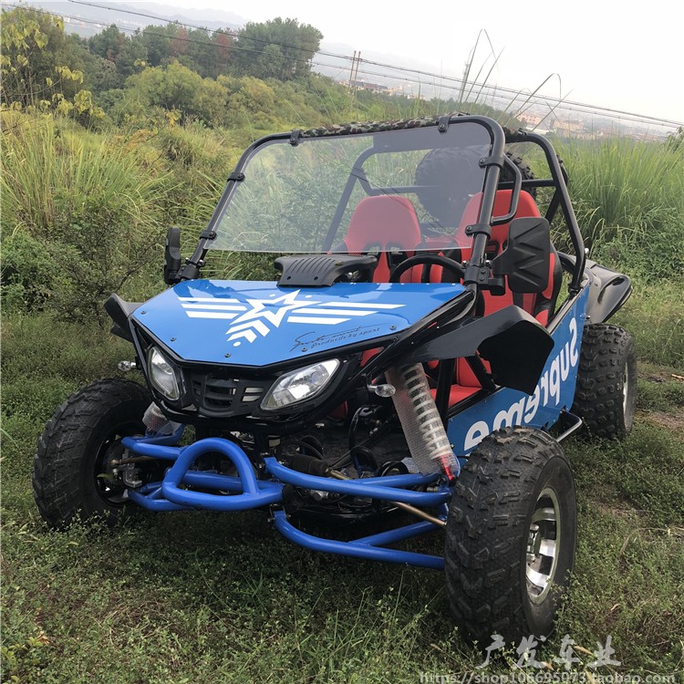 Lớn 200cc karting bốn bánh xe mô tô off-road tất cả các địa hình bãi biển cạnh tranh dành cho người lớn xe hai bánh thép ống xe đạp điện cho trẻ em