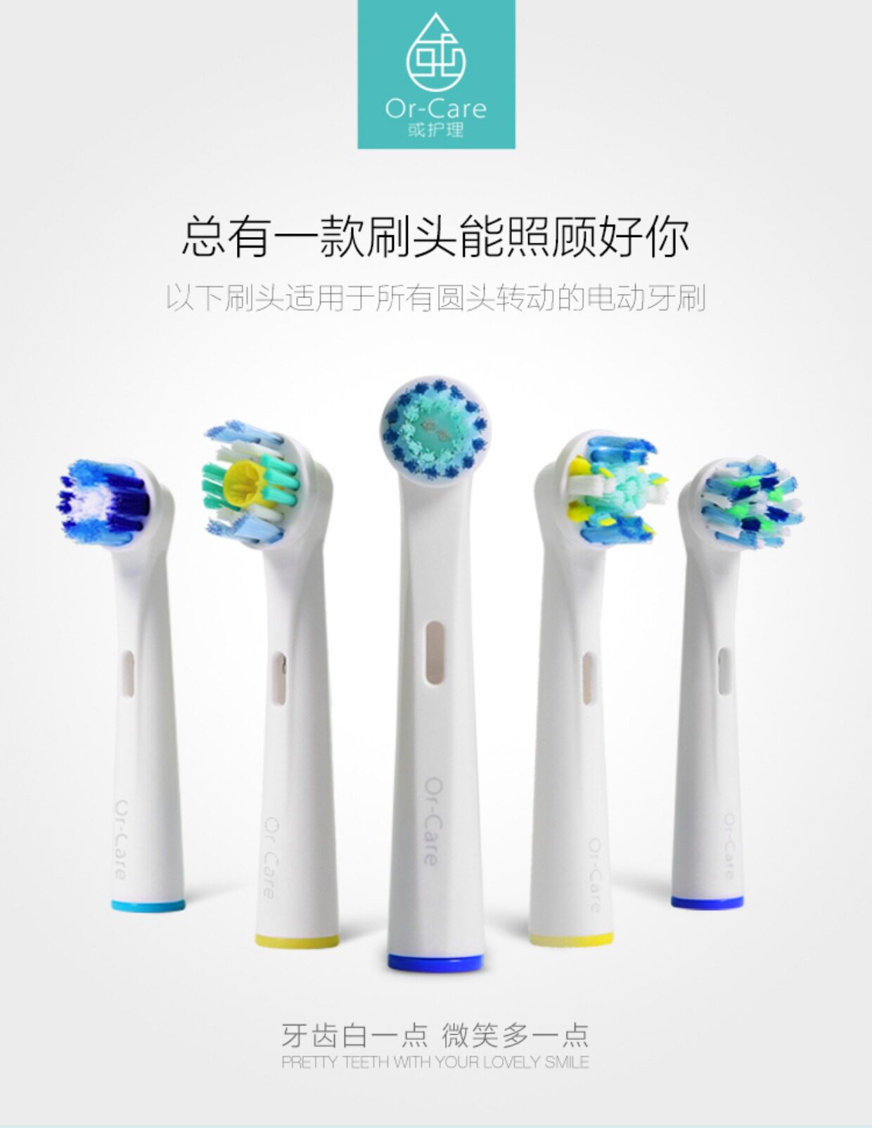 电动牙刷头EB20,EB50适用欧乐D12,16成人通