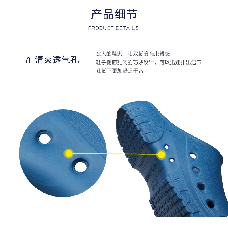 Operating room slippers, breathable non-slip toe-cap sandals, female nurse experimental clogs, male doctors surgical shoes